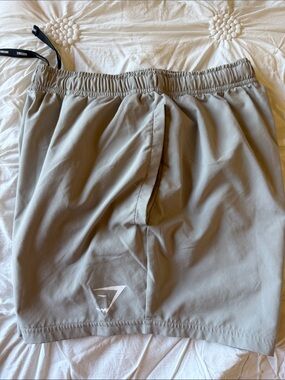 ✅Gymshark light gray  Performance Training Shorts. Men’s SMALL. NO LINER.